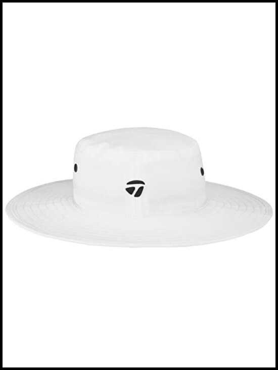Eyelet Bucket Hat with Adjustable Cord - Sun Protection - Lightweight - Hand